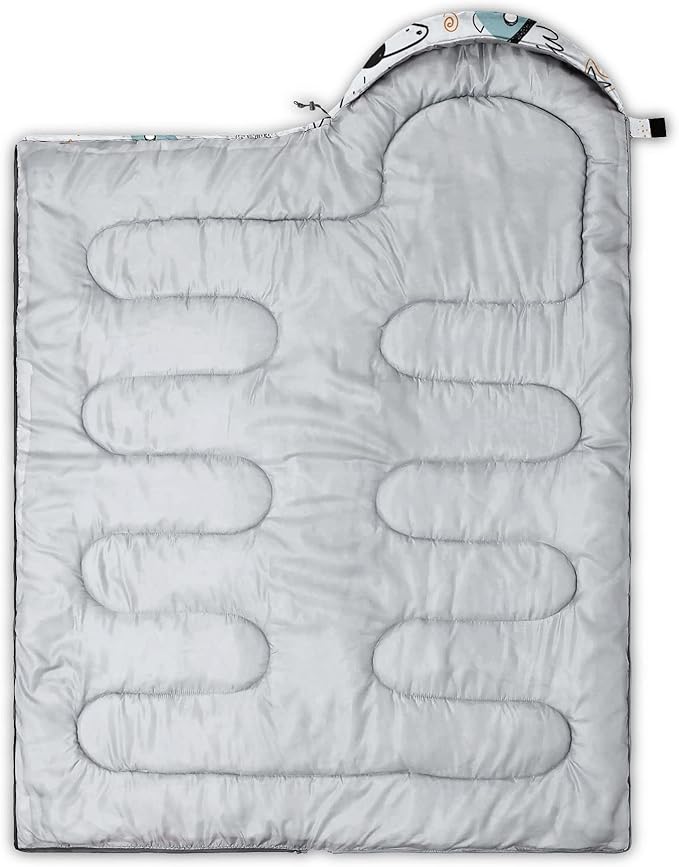 Kids Sleeping Bag for Boys and Girls,Monster Alien Print-Lightweight Warm Portable Outdoor Indoor-Waterproof Cold Weather Resistant Sleeping Bag for Camping Hiking