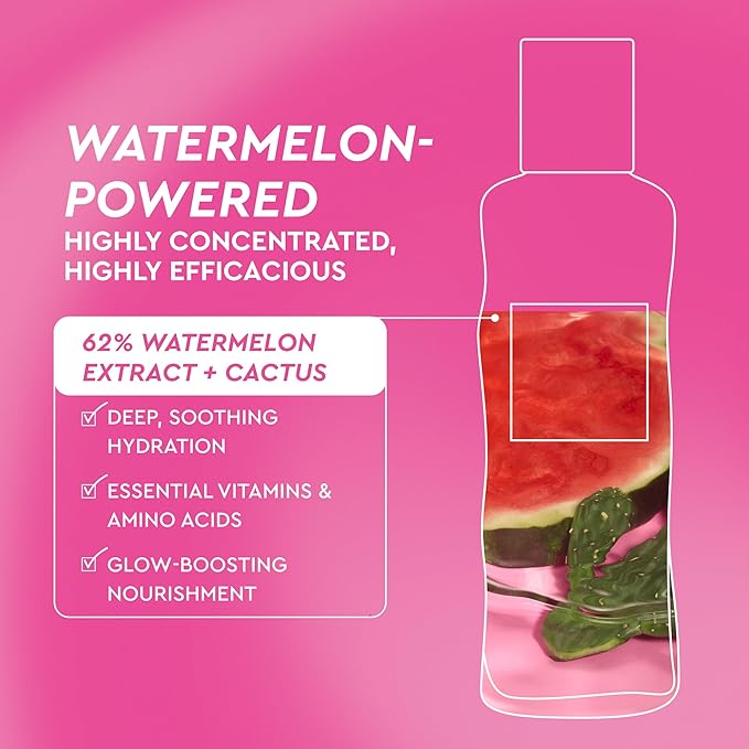 Glow Recipe PHA + BHA Face Toner - Korean Skin Care Pore Minimizer & Gentle Facial Exfoliator for Tightening, Hydrating & Exfoliating - Glycerin, Watermelon & Cactus Water (40ml)