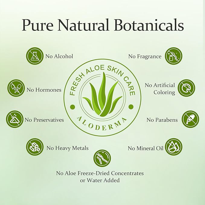 Aloderma Aloe Botanical Hydrating Mist Made with 82% Organic Aloe Vera - Soothing, Moisturizing Facial Spray with Panthenol - Refreshes, Invigorates Skin Throughout the Day, 120ml/4.23Oz (6)