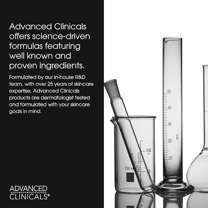 Advanced Clinicals 5-in-1 Eye Serum | Multi-Benefit Visible Anti Aging Under Eye Serum Face Moisturizer Reduces Appearance Of Dark Circles, Puffy Eyes, Crows Feet, Wrinkles, & Fine Lines, 2-Pack