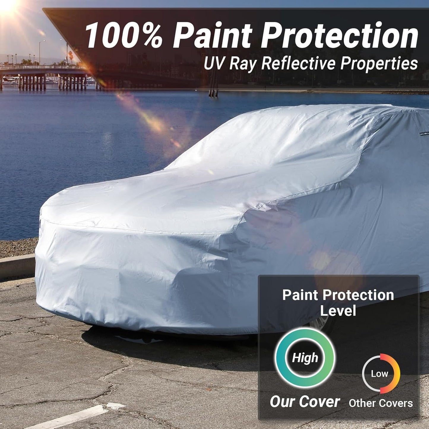 iCarCover Premium Car Cover for 1936-1938 Chevy Business Coupe Heavy Duty Waterproof All-Weather Automobiles Custom Fit Indoor Outdoor UV Snow Protection Covers with Straps and Bag