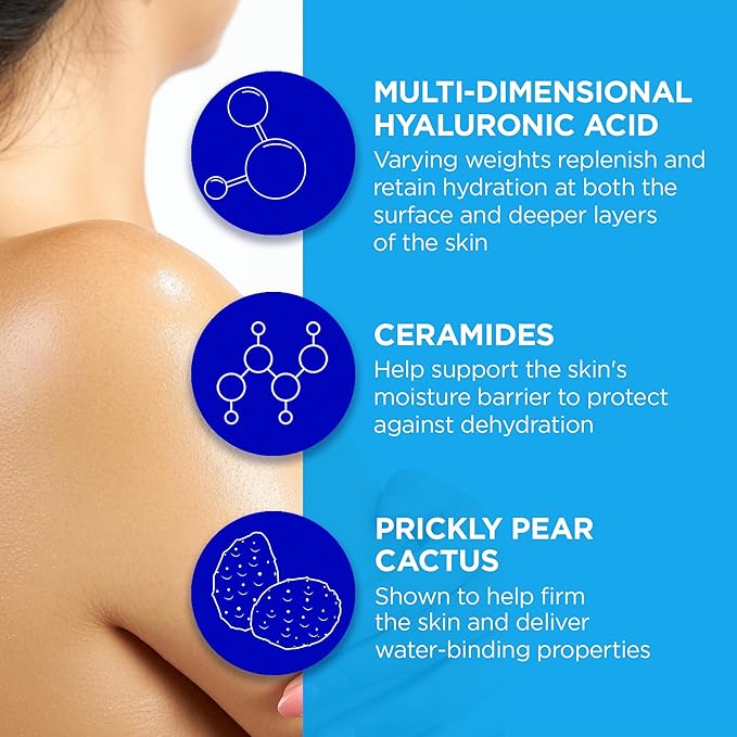 Andalou Naturals Body Lotion, Deep Hydration Lotion for Dry Skin, Ultra-Nourishing Skin Care with Hyaluronic Acid & Ceramides, Body Cream for Softer, More Supple & Glowing Skin, 8 fl oz
