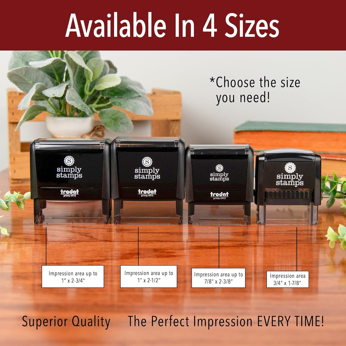 Air Mail Office Stamp | 4 Different Sizes | 20 Designs | Multiple Color Options | Perfect for Quick Validation of Office Documents (Air Mail, Xtra Wide)