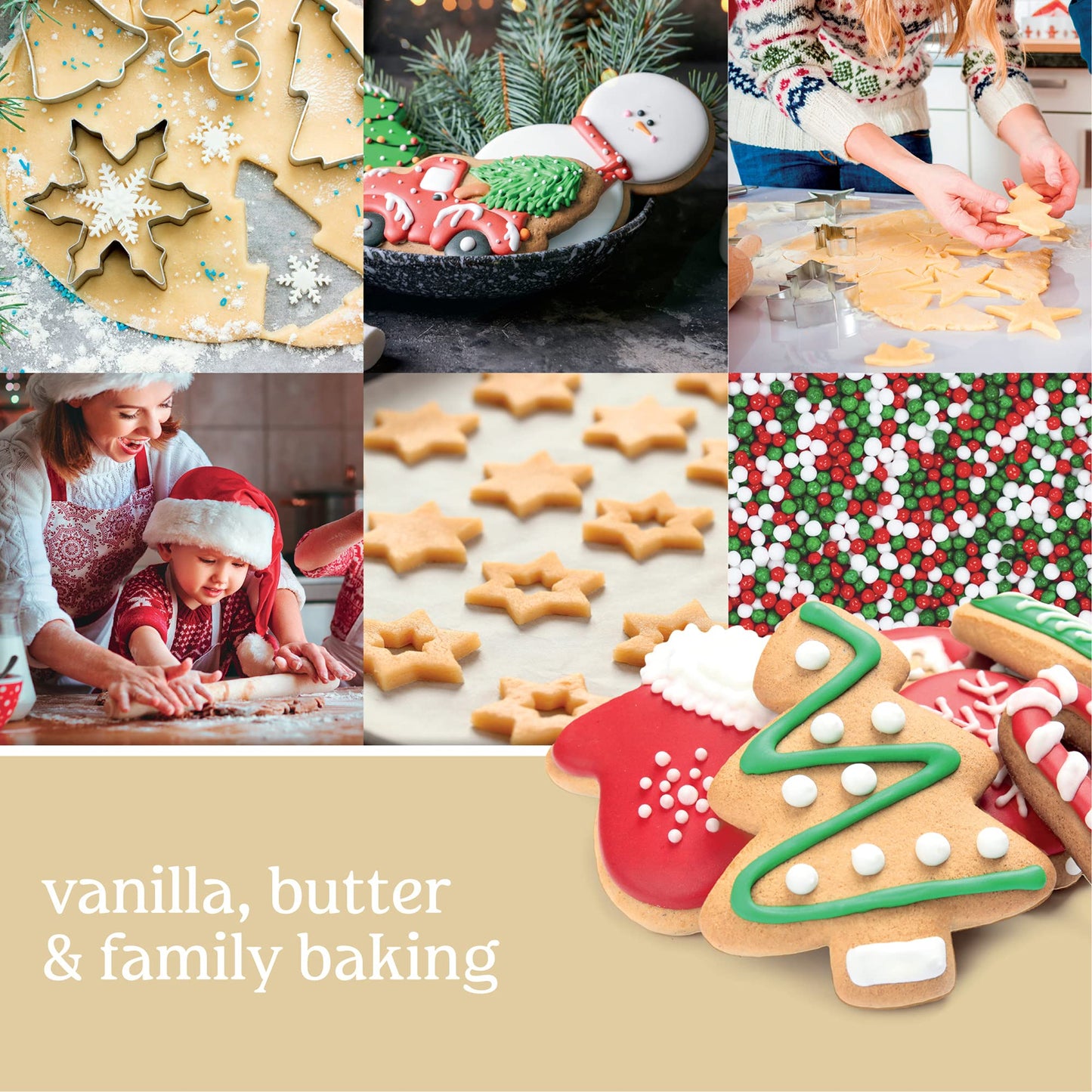 Yankee Candle Christmas Cookie Scented Signature 20oz Large Jar 2-Wick Candle Over 60 Hours of Burn Time Holiday Festive Ideal for Holiday Gifting Home Decor Vanilla Butter Scent