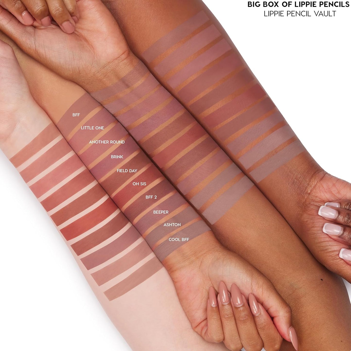 ColourPop Lippie Lip Pencil - High-Pigment, Long-Lasting & Sharpenable Lip Liner with High-Impact Color - Vegan, Cream Formula with Precise Application - Brink (0.04 oz)