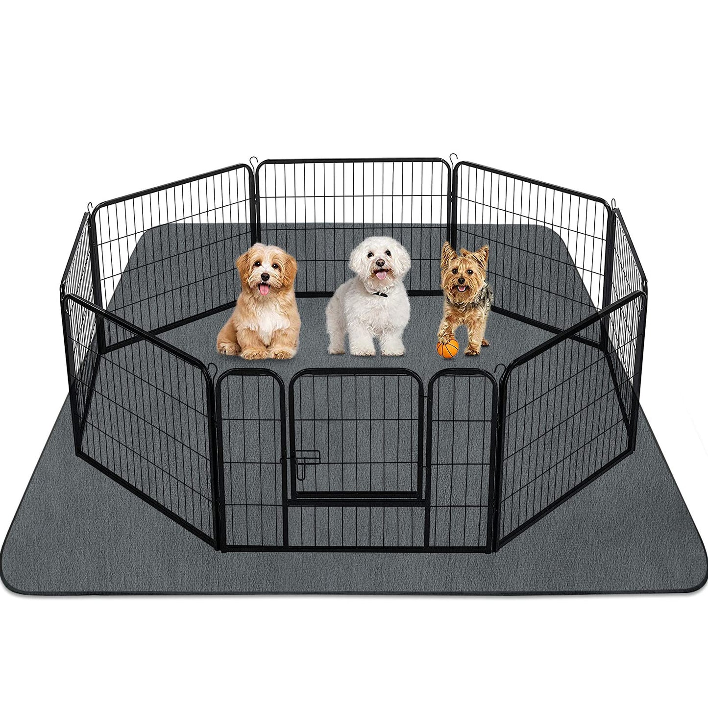 INVENHO Washable Pee Pads for Dogs 72"x72" Reusable Dog Pads Extra Large Upgrade Non-Slip Dog Pee Pads Heavy Absorbency Puppy Pee Pads Quick Dry Whelping Pads/Waterproof Puppy Training Pad