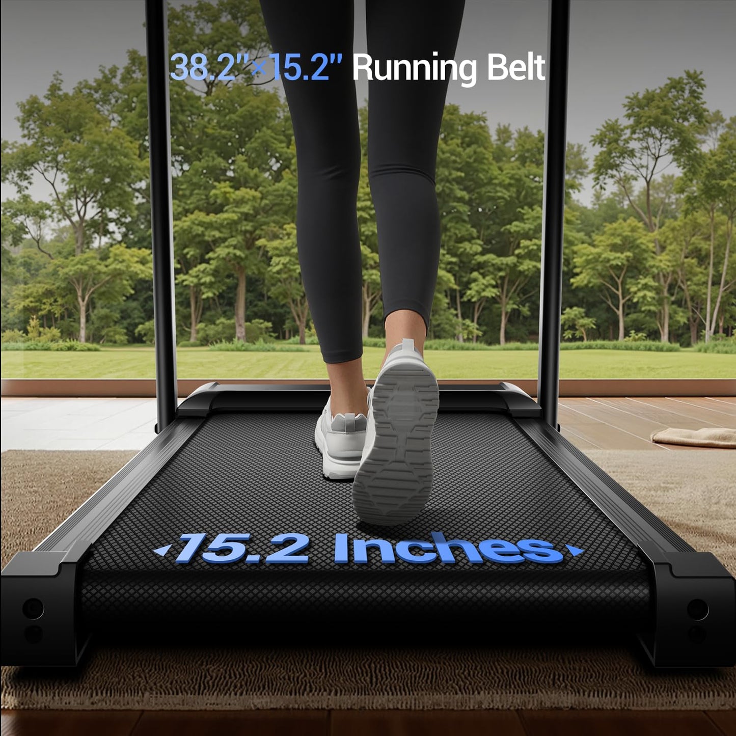 3-in-1 Treadmill with 14% Incline, Foldable Treadmills for Home with Handle, Portable Treadmills with 300 Lbs Weight Capacity, 3.0HP Quiet Walking Pad Treadmill, Three Touch Screen