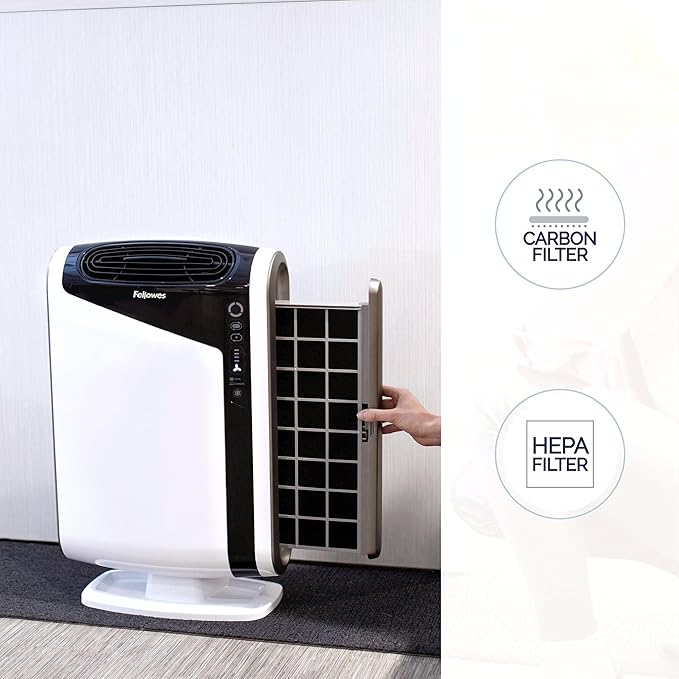 Fellowes AeraMax 300 Large Room Air Purifier Mold, Odors, Dust, Smoke, Allergens and Germs with True HEPA Filter and 4-Stage Purification, White