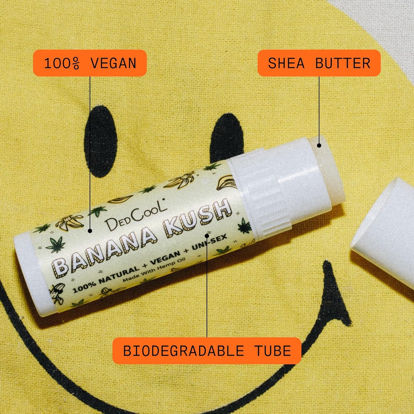 DedCool Lip Balm Stick (Coconut Milk) Jumbo, Vegan, Flavored, Coconut Oil Lip Balm, Long Lasting, Moisturization, Hydrates Dry & Chapped Lips, Vegan, Natural, Clean, Non-Toxic, Fragrance For All