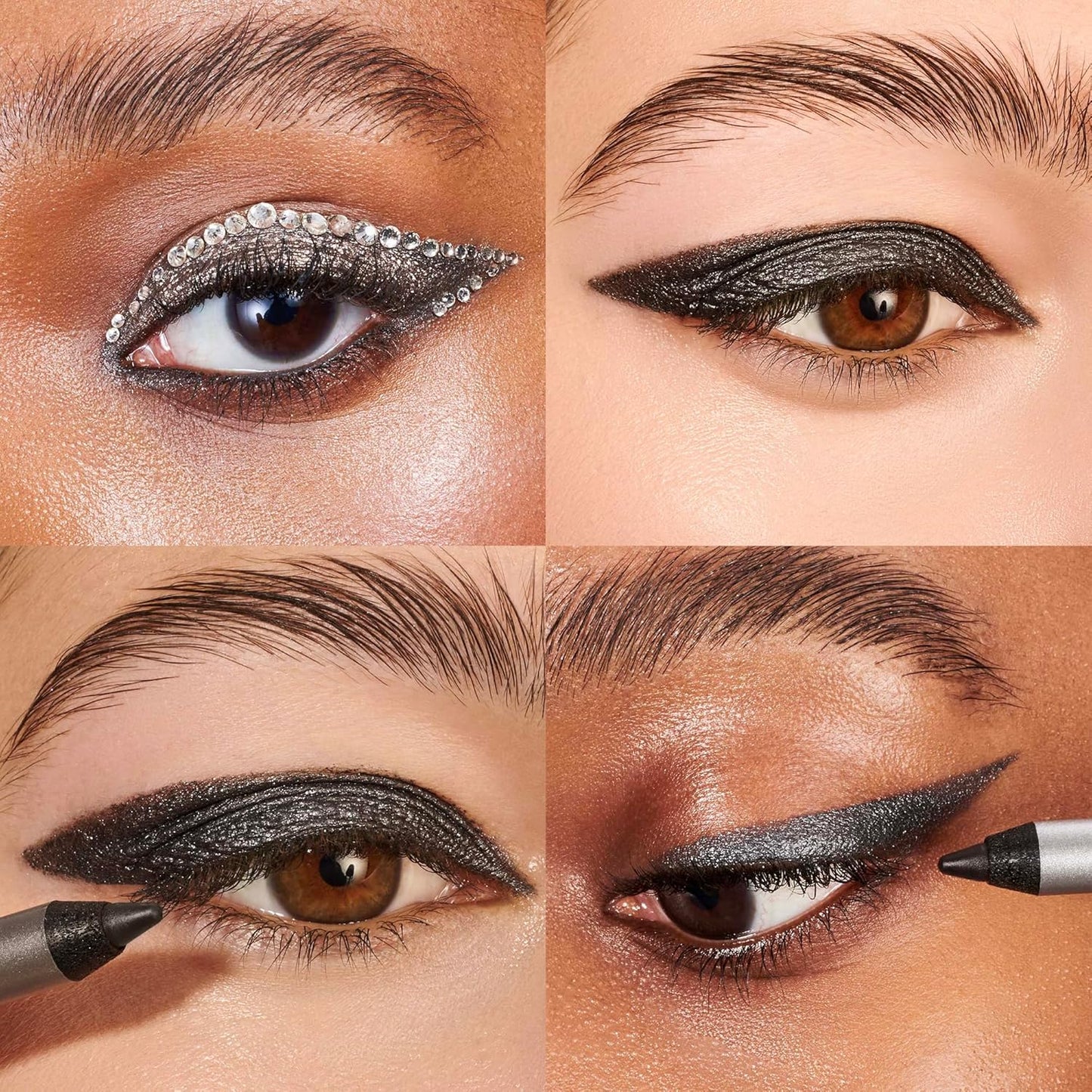 Wonderskin Eyeliner Pencil, 1440 Longwear Blue Glitter Eyeliner Pencil - Waterproof, Sharpenable & Smudge Proof