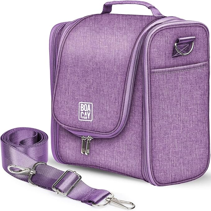 BOACAY Extra Large Hanging Travel Toiletry Bag for Women and Men, Makeup Bag, Bathroom & Shower Organizer Kit for Accessories, Cosmetics, Essentials
