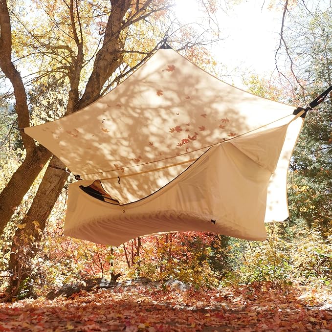 Haven Tents Lay Flat Hammock Tent - Waterproof Tent & Camping Hammock with Mosquito Net - Includes Insulated Pad and Rainfly - Haven Tent, Haven XL, Haven Safari